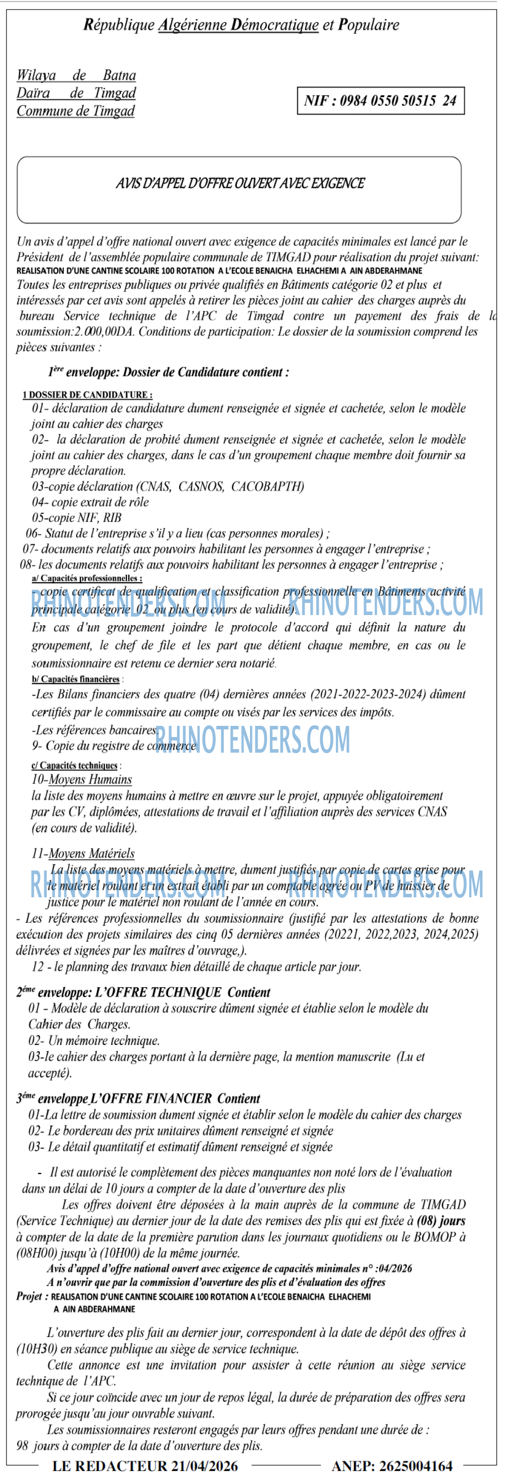 LE REDACTEUR