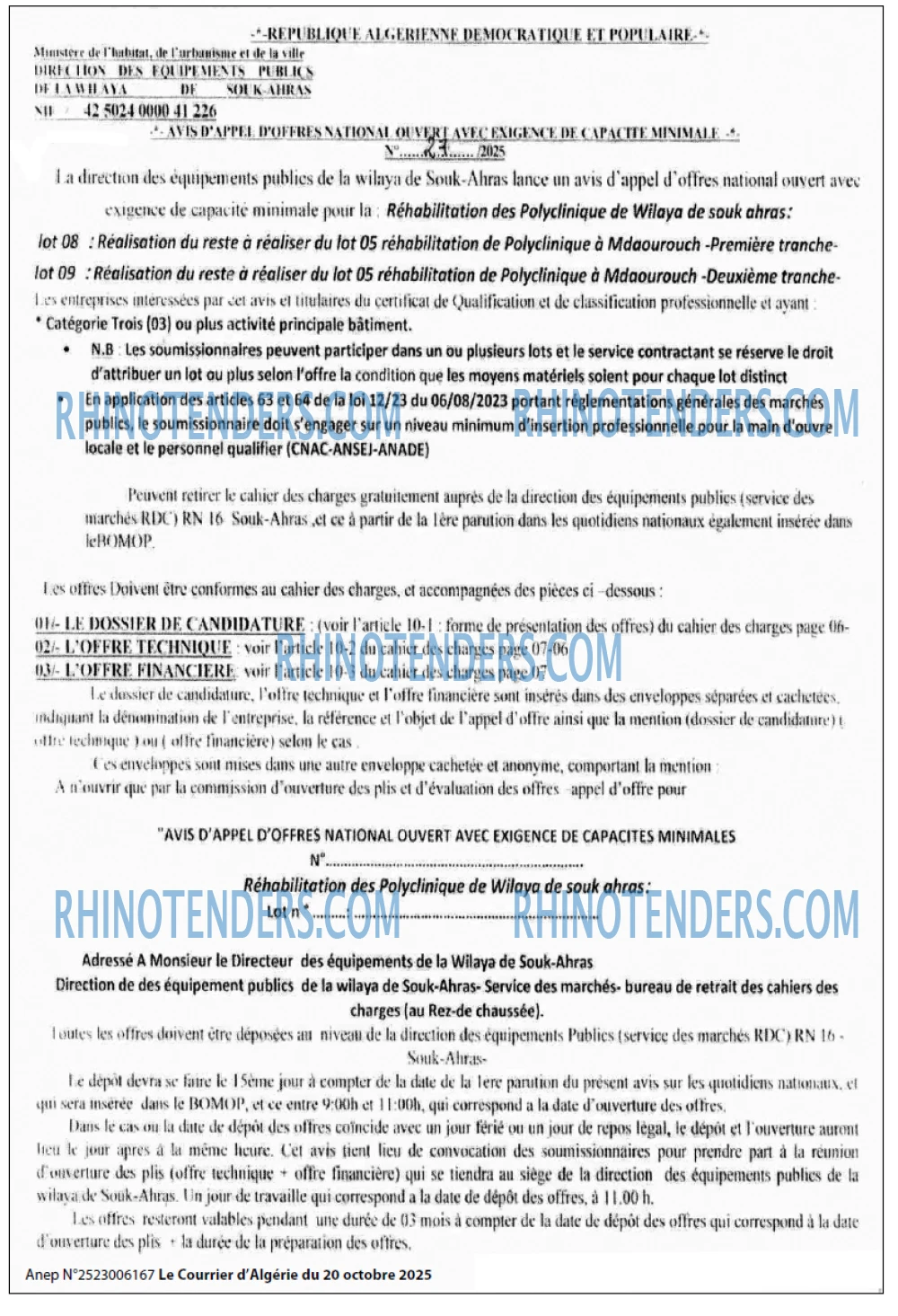 Le Courrier d'Algerie
