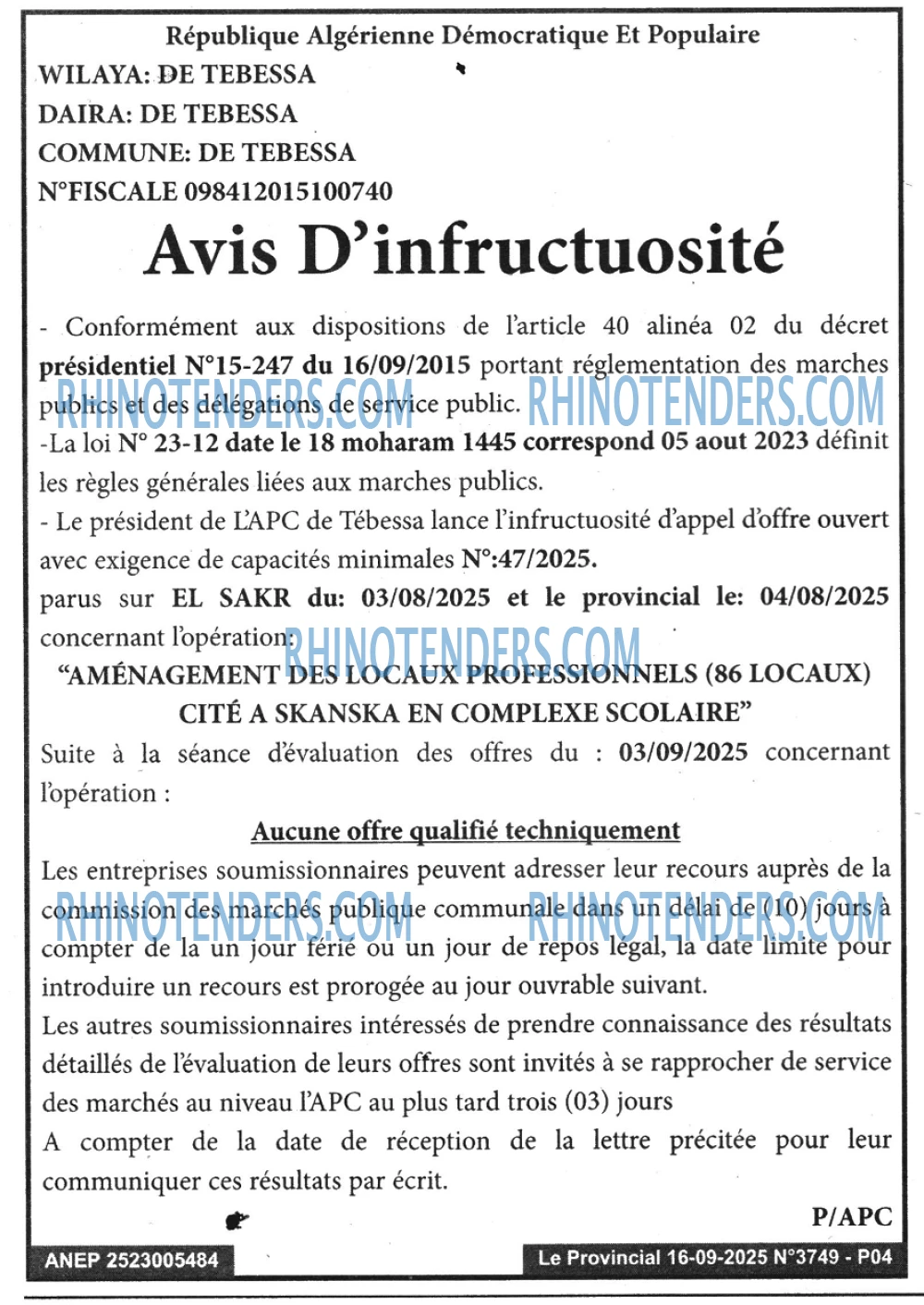 LE PROVINCIAL