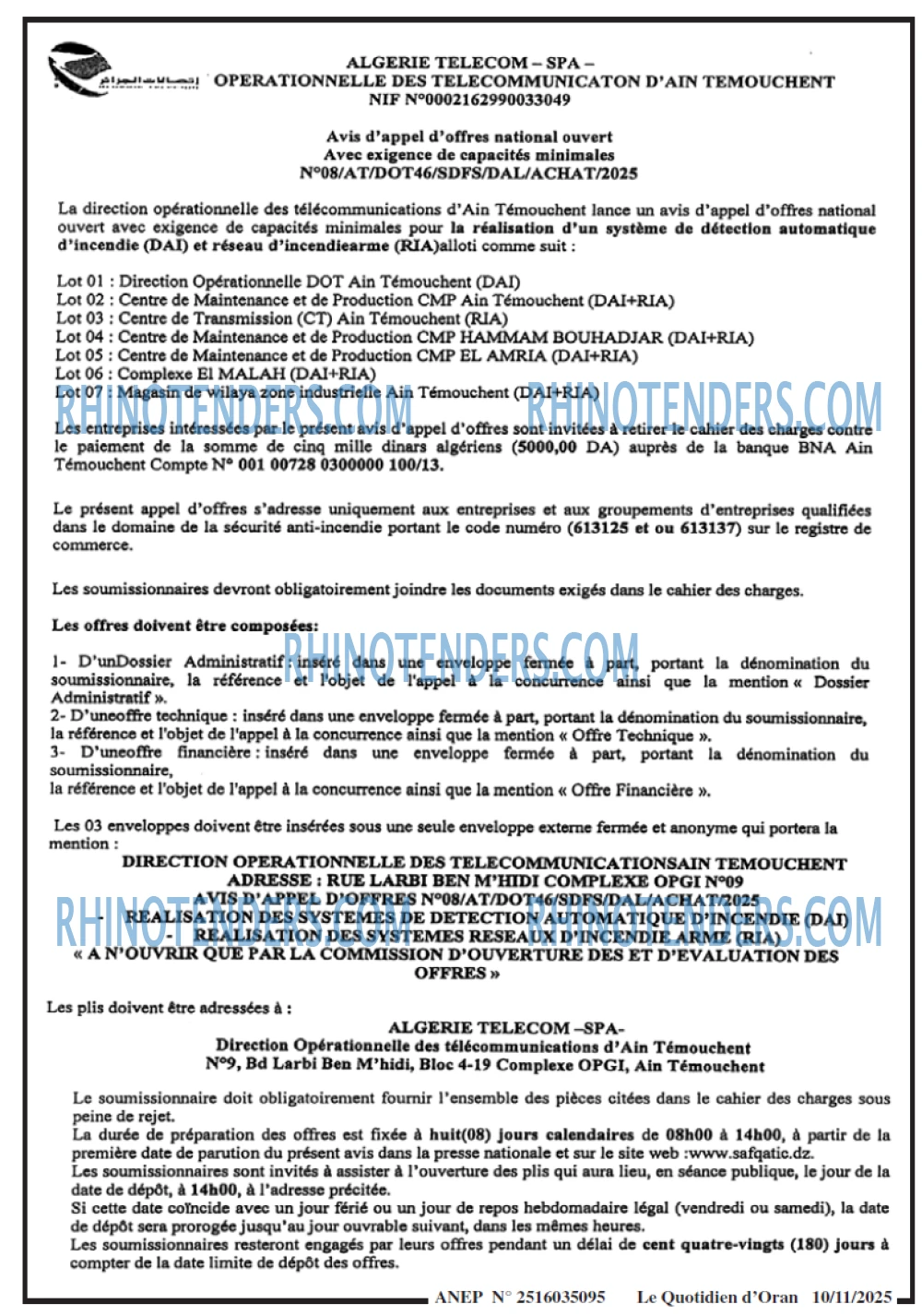 Le Quotidien d'Oran