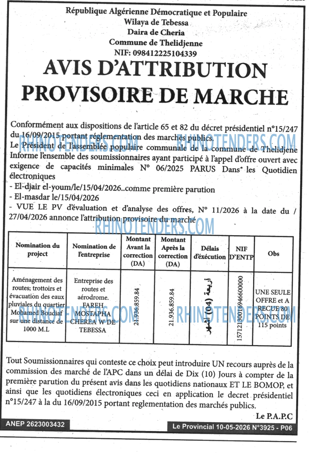 LE PROVINCIAL