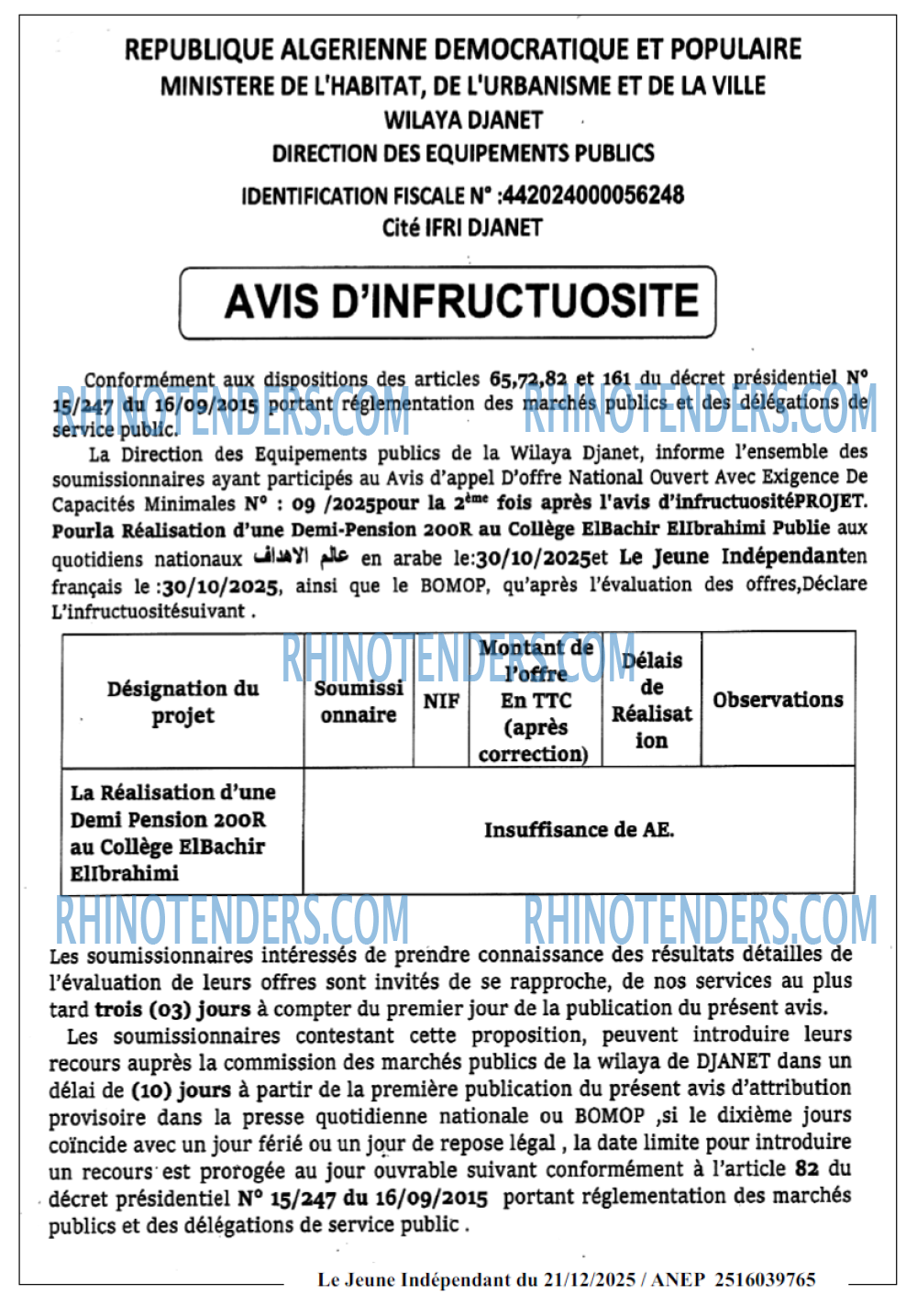 Jeune Independant