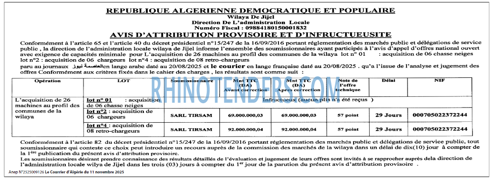 Le Courrier d'Algerie