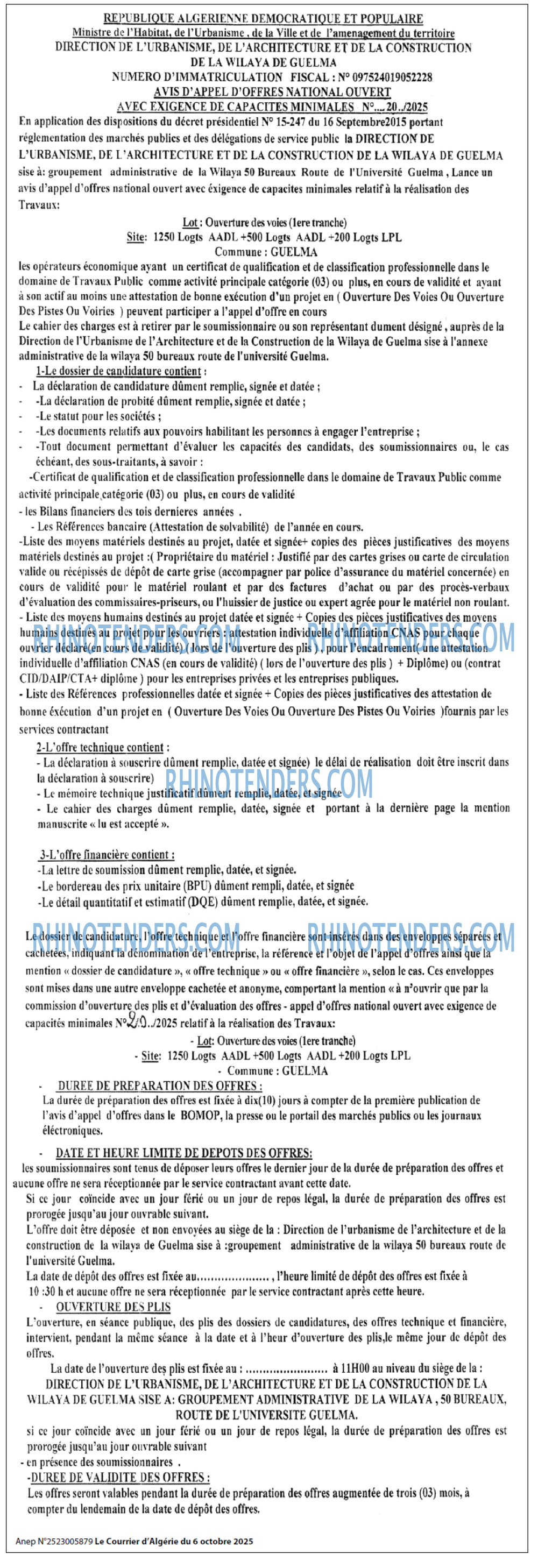 Le Courrier d'Algerie
