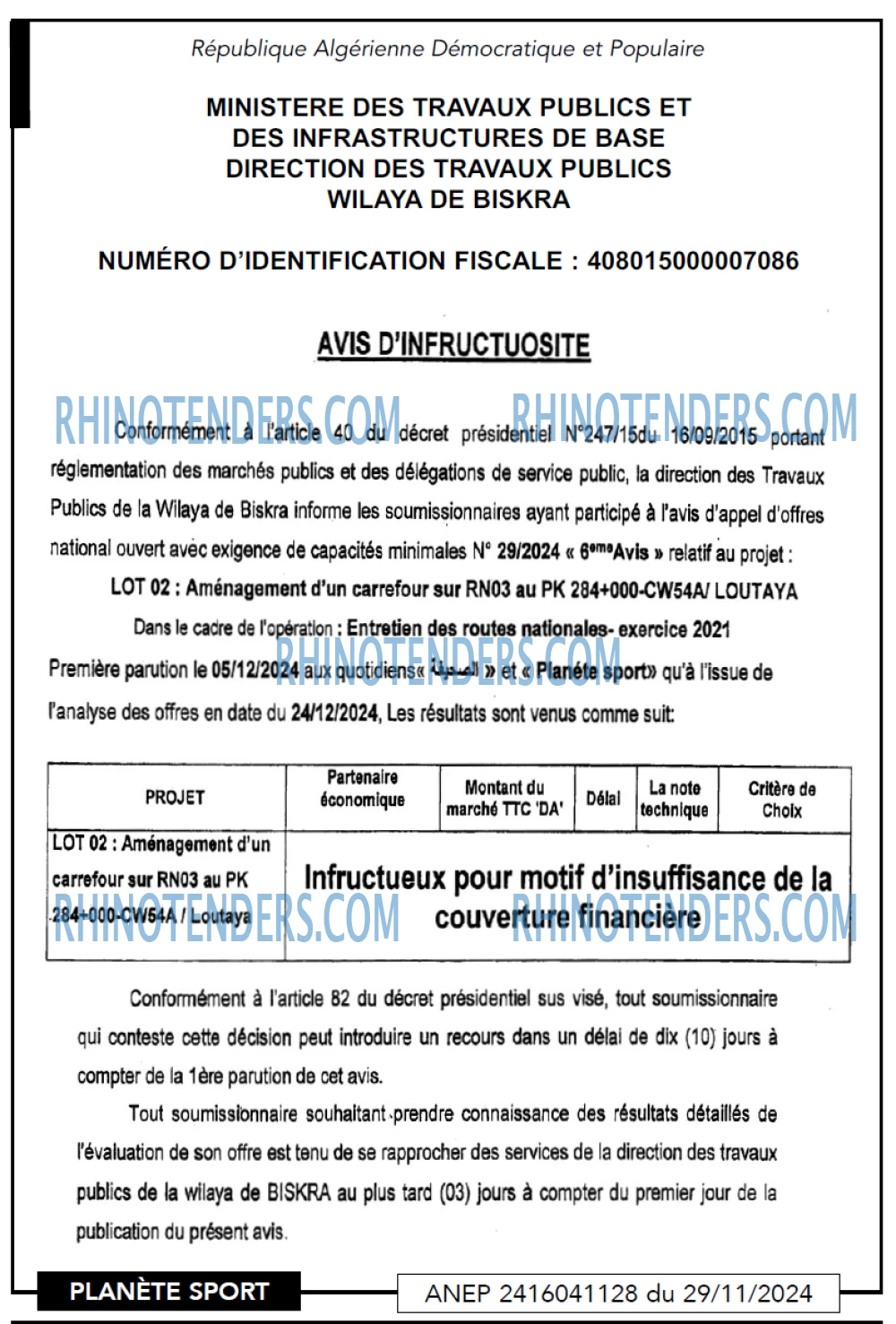 PLANETE SPORT