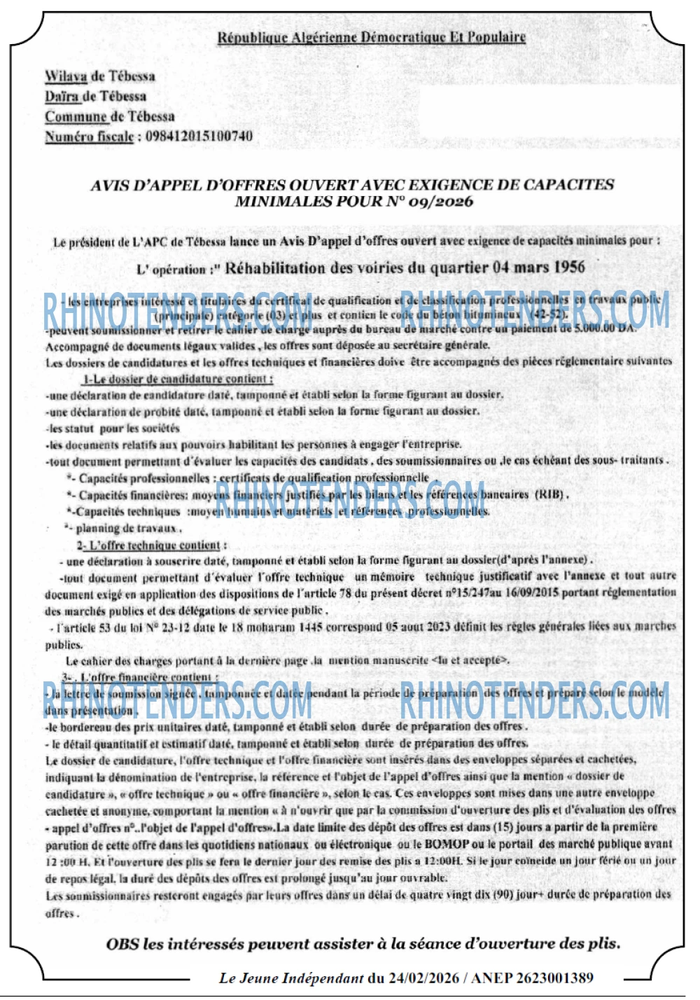 Jeune Independant