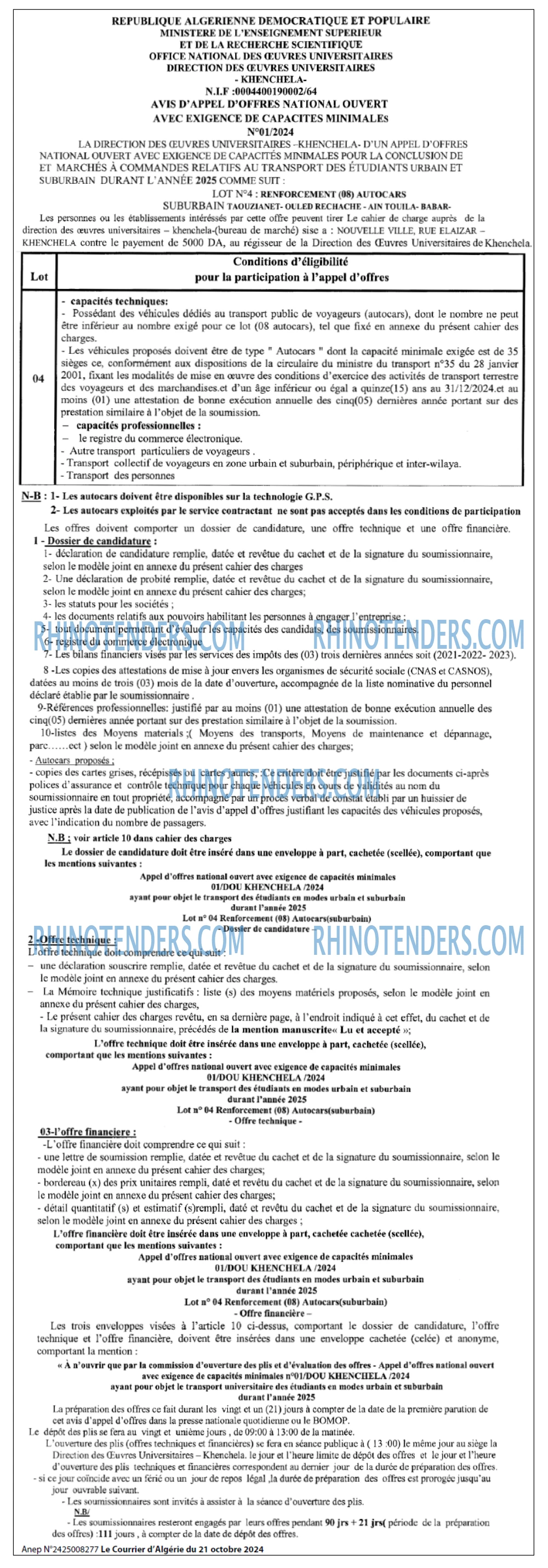 Le Courrier d'Algerie