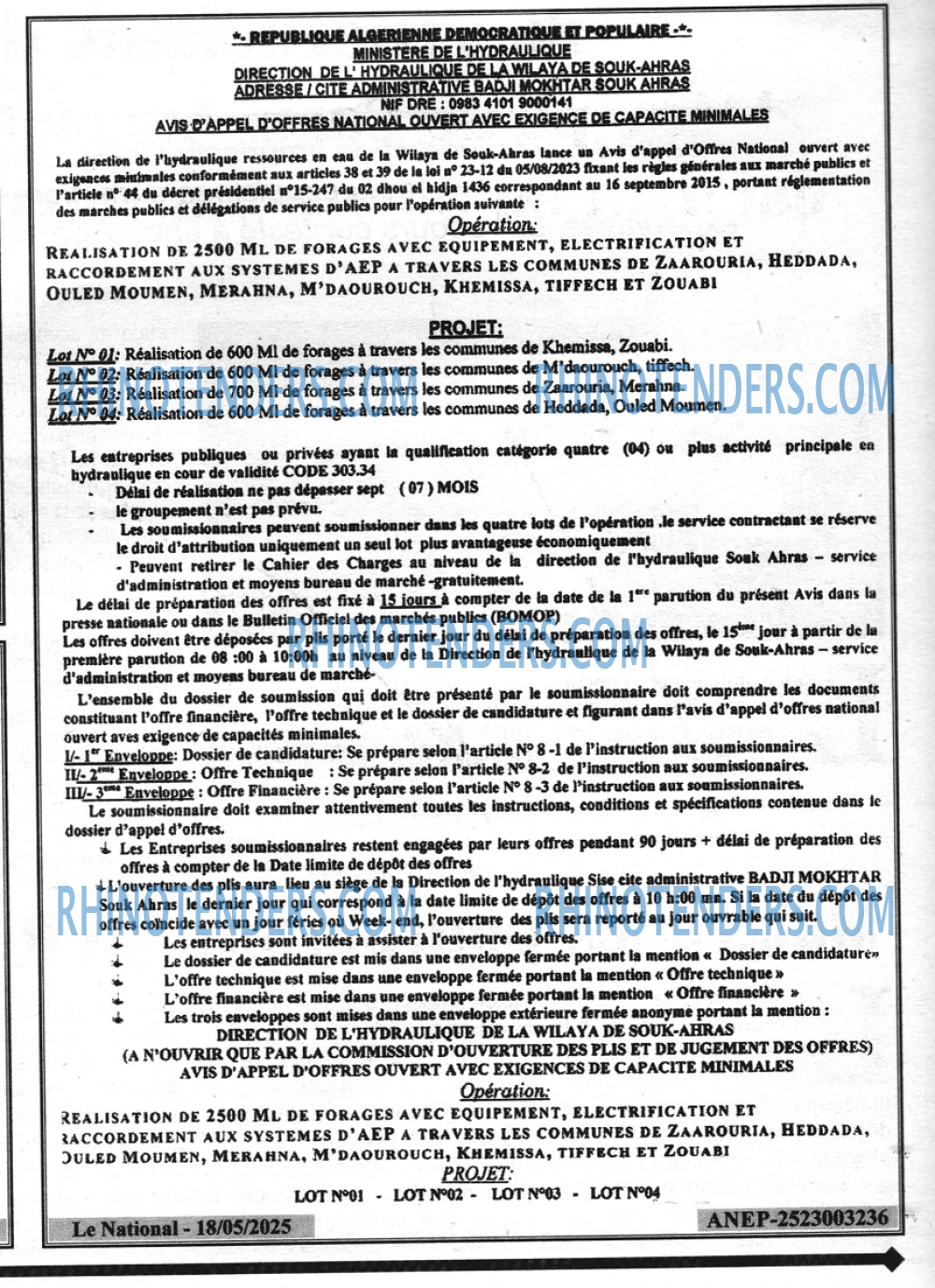 LE SOIR D'ALGERIE