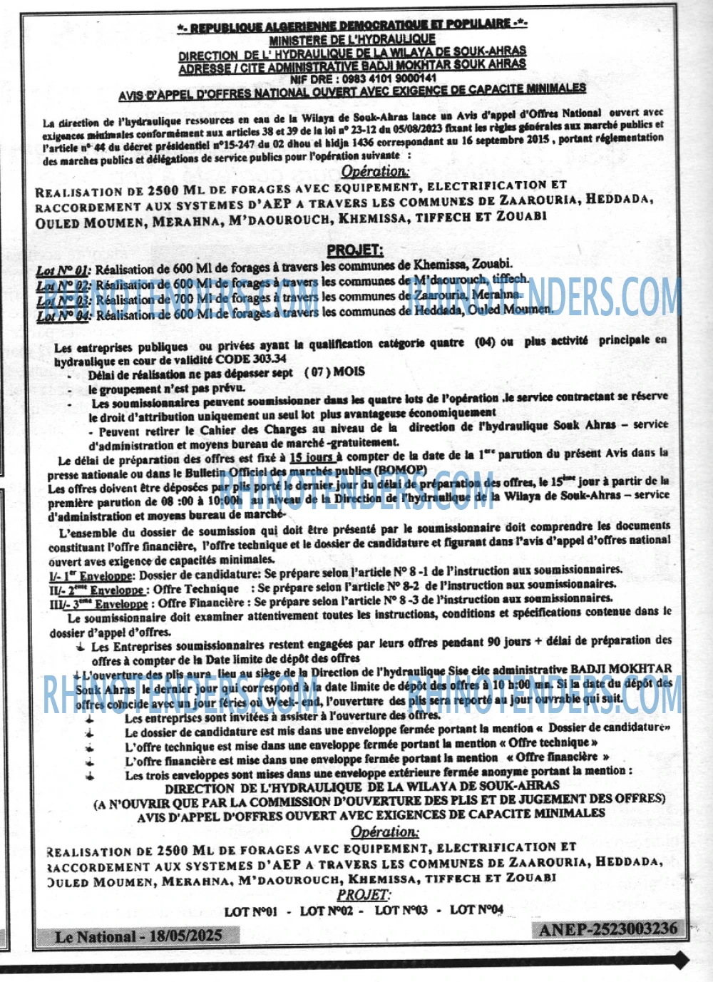 LE SOIR D'ALGERIE