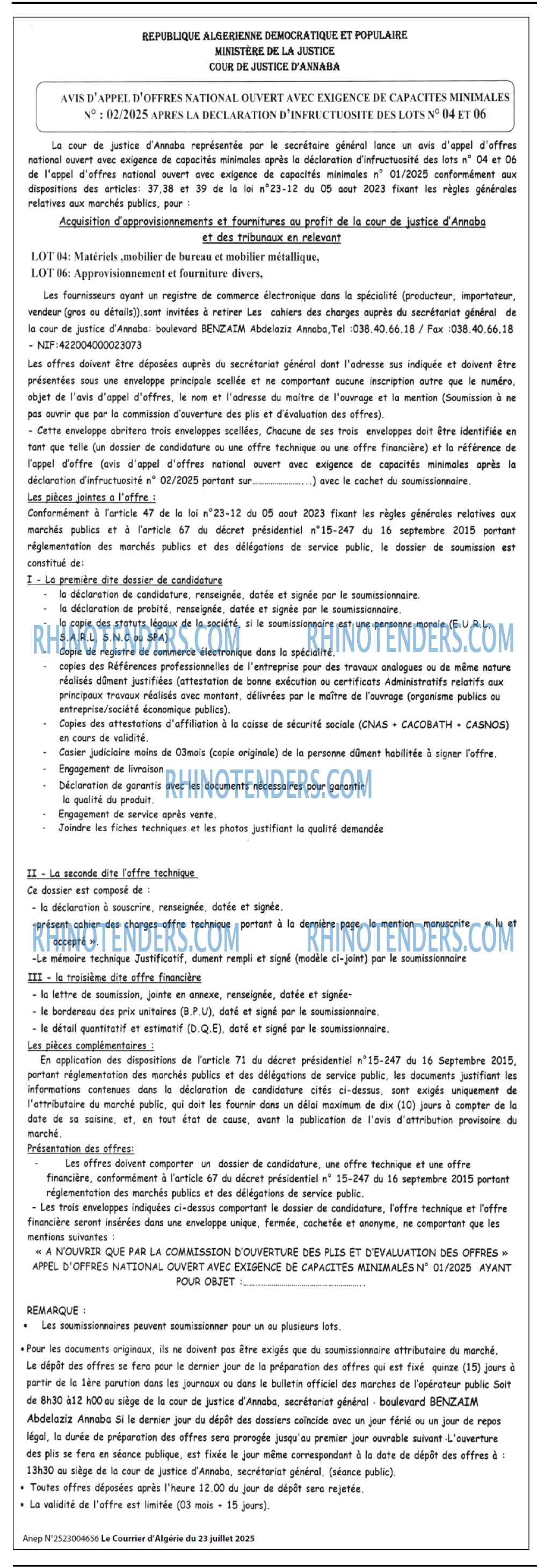 Le Courrier d'Algerie