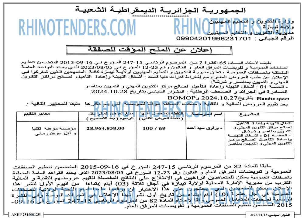 المشوار السياسي