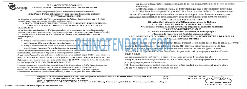 Le Courrier d'Algerie