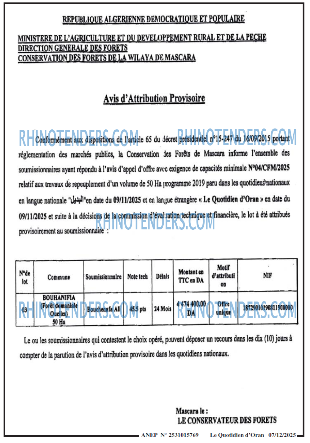 Le Quotidien d'Oran