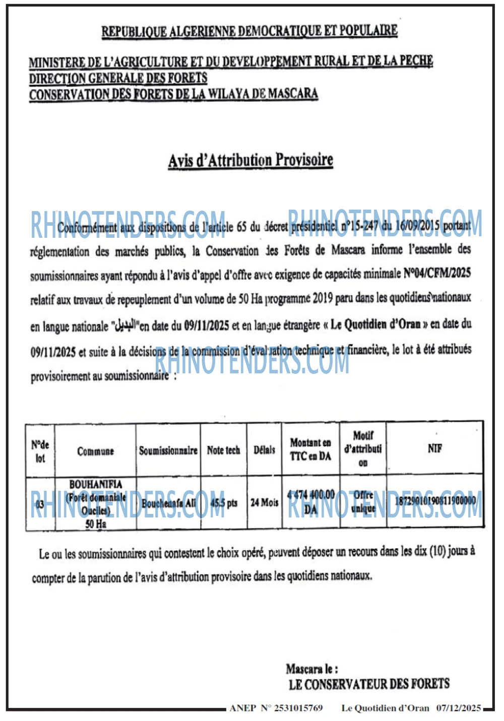 Le Quotidien d'Oran