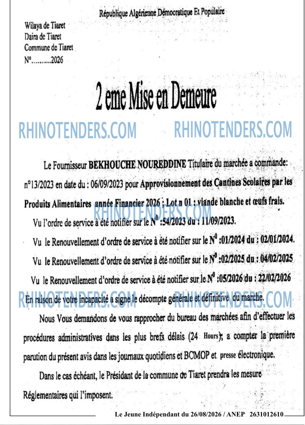 Le jeune indépendant