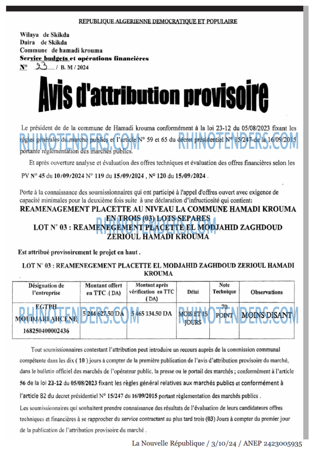 NOUVELLE REPUBLIQUE