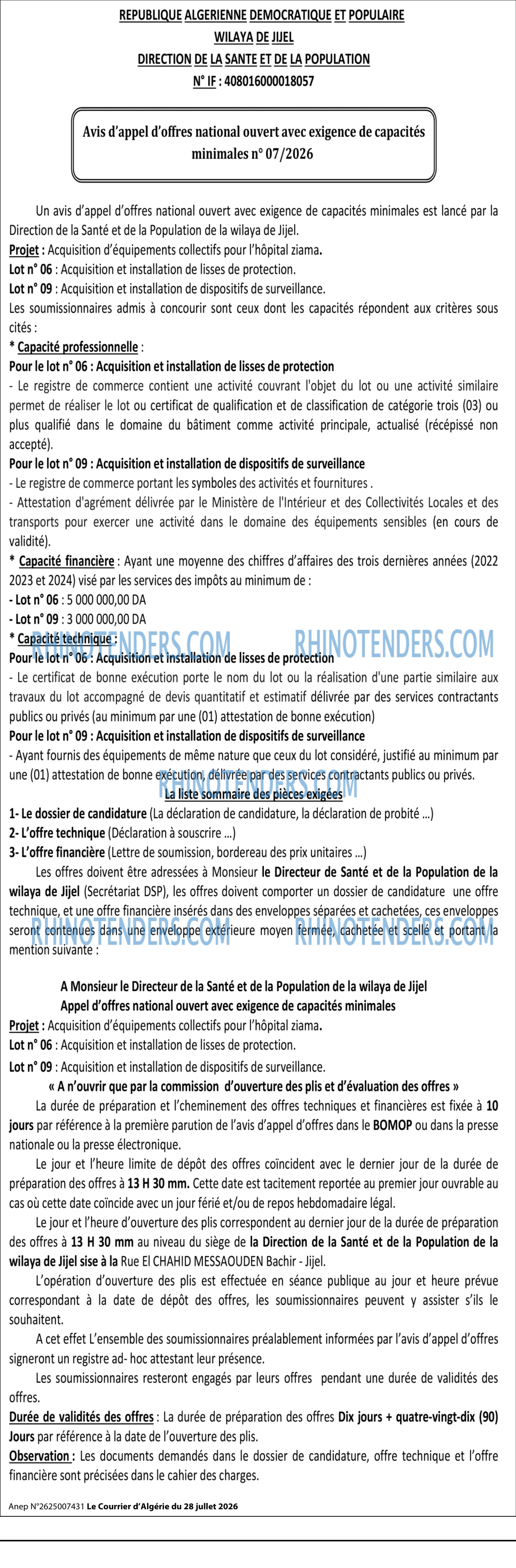 Le Courrier d'Algerie