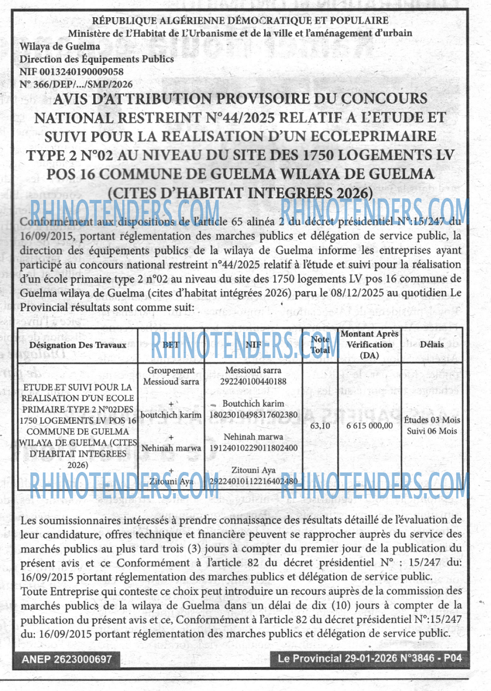 LE PROVINCIAL