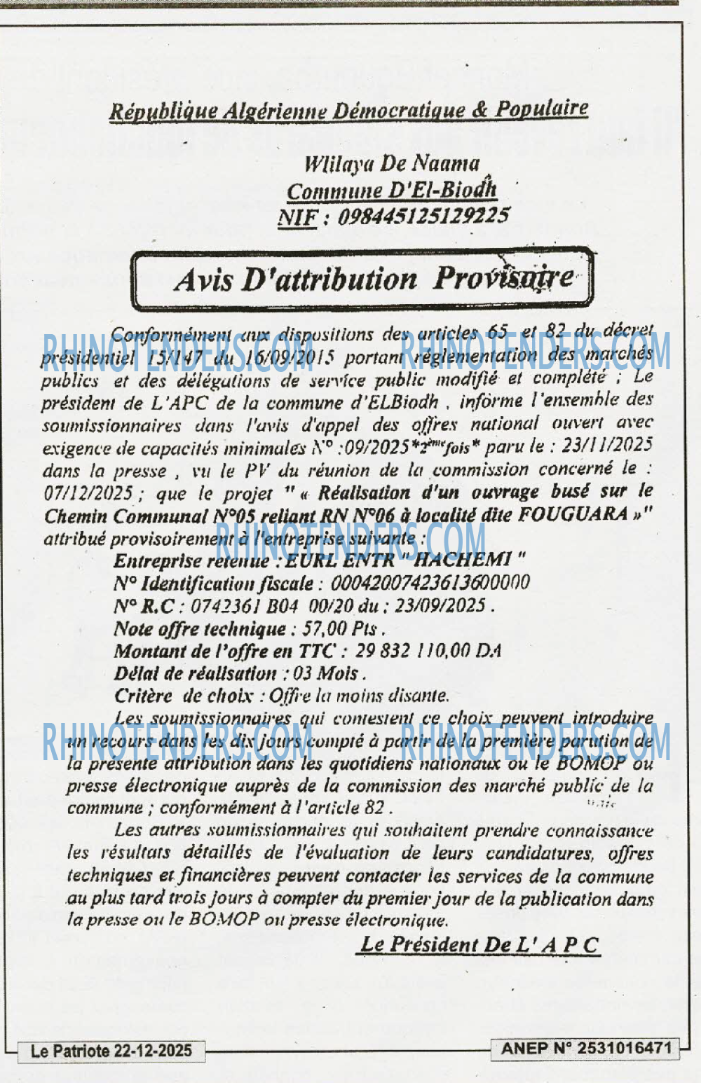 LE PATRIOTE