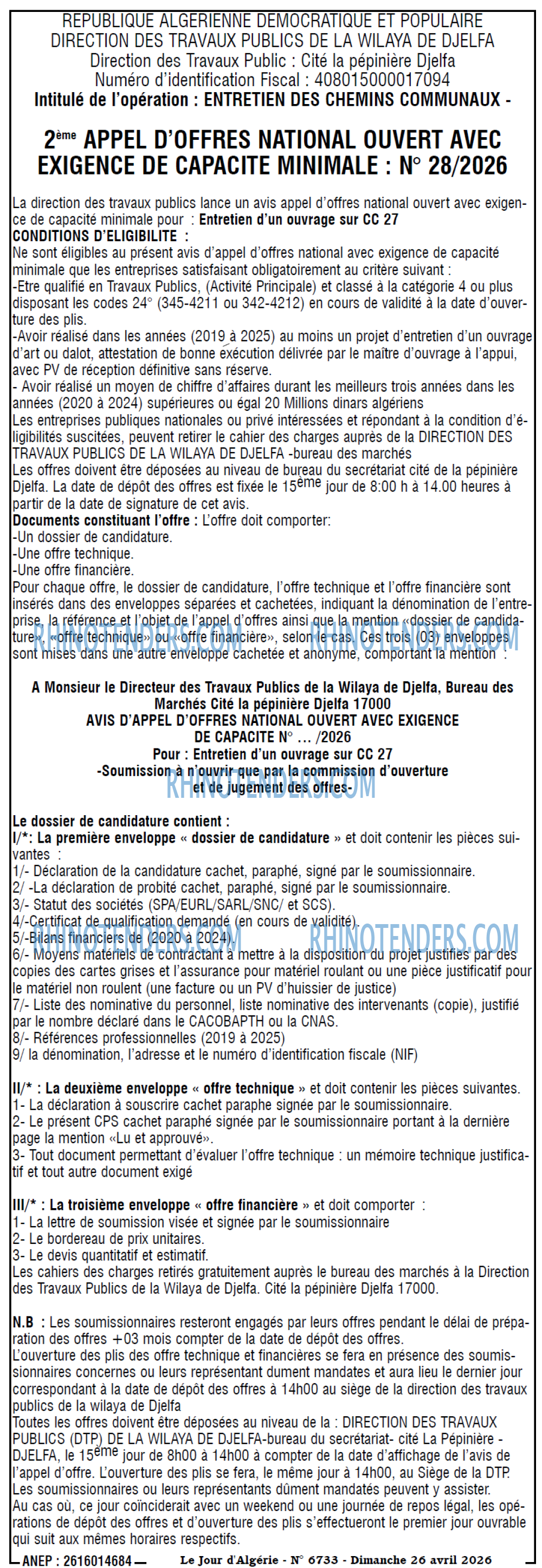 Le Jour d'Algérie