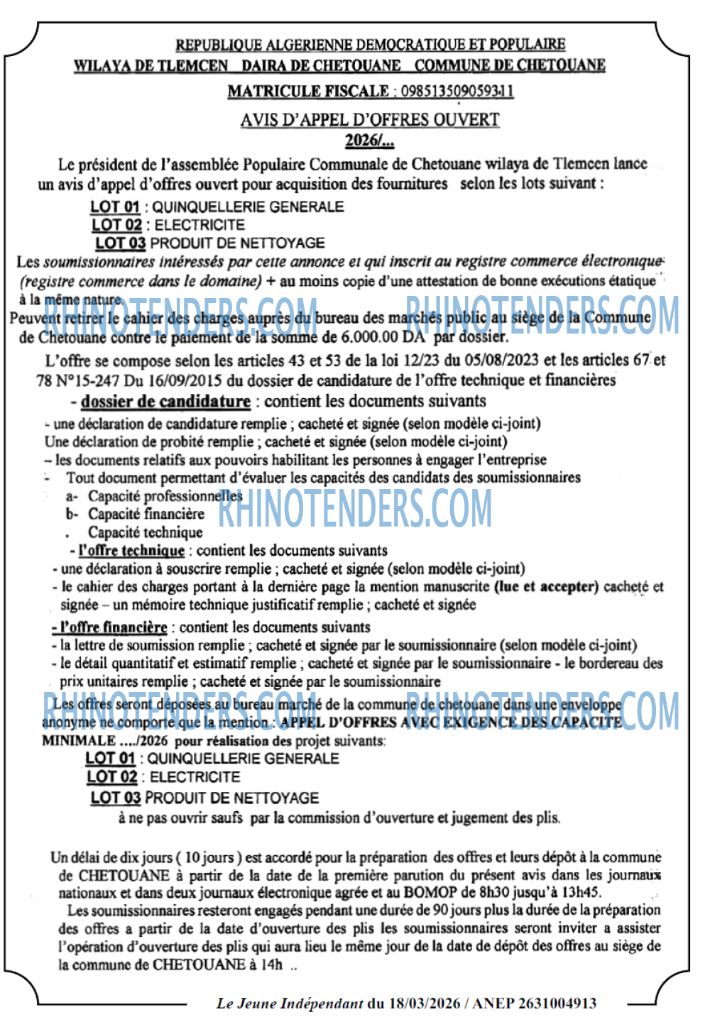 Jeune Independant