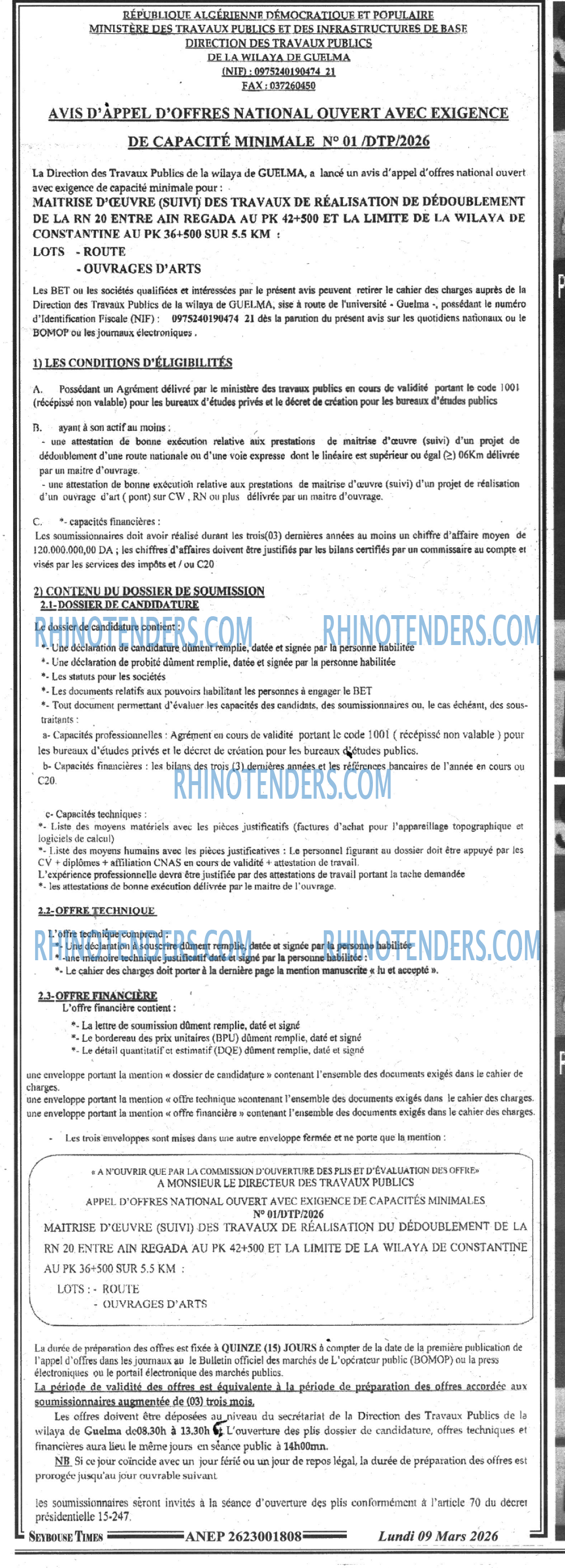 SEYBOUSSE TIMES