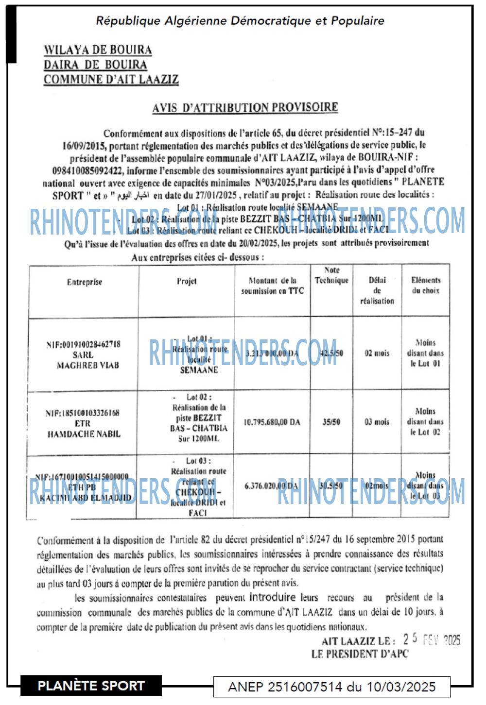 PLANETE SPORT