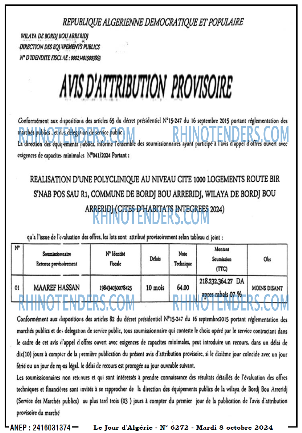 Le Jour d'Algérie