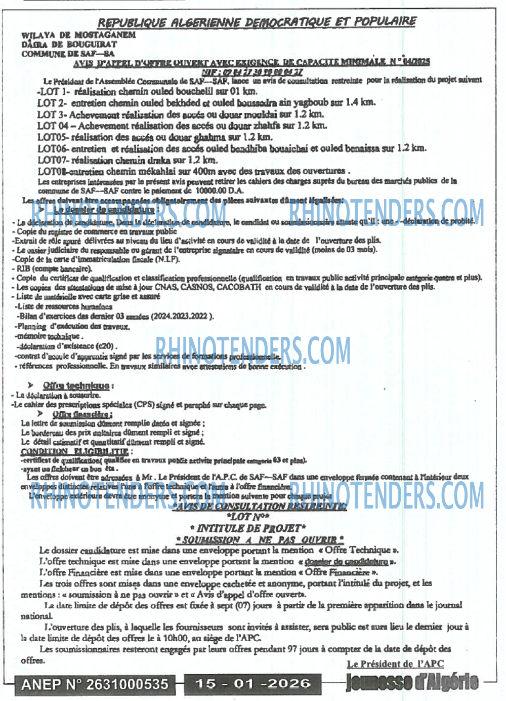 Jeunesse d'Algerie