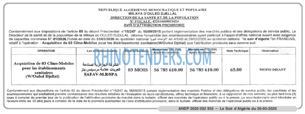 LE SOIR D'ALGERIE