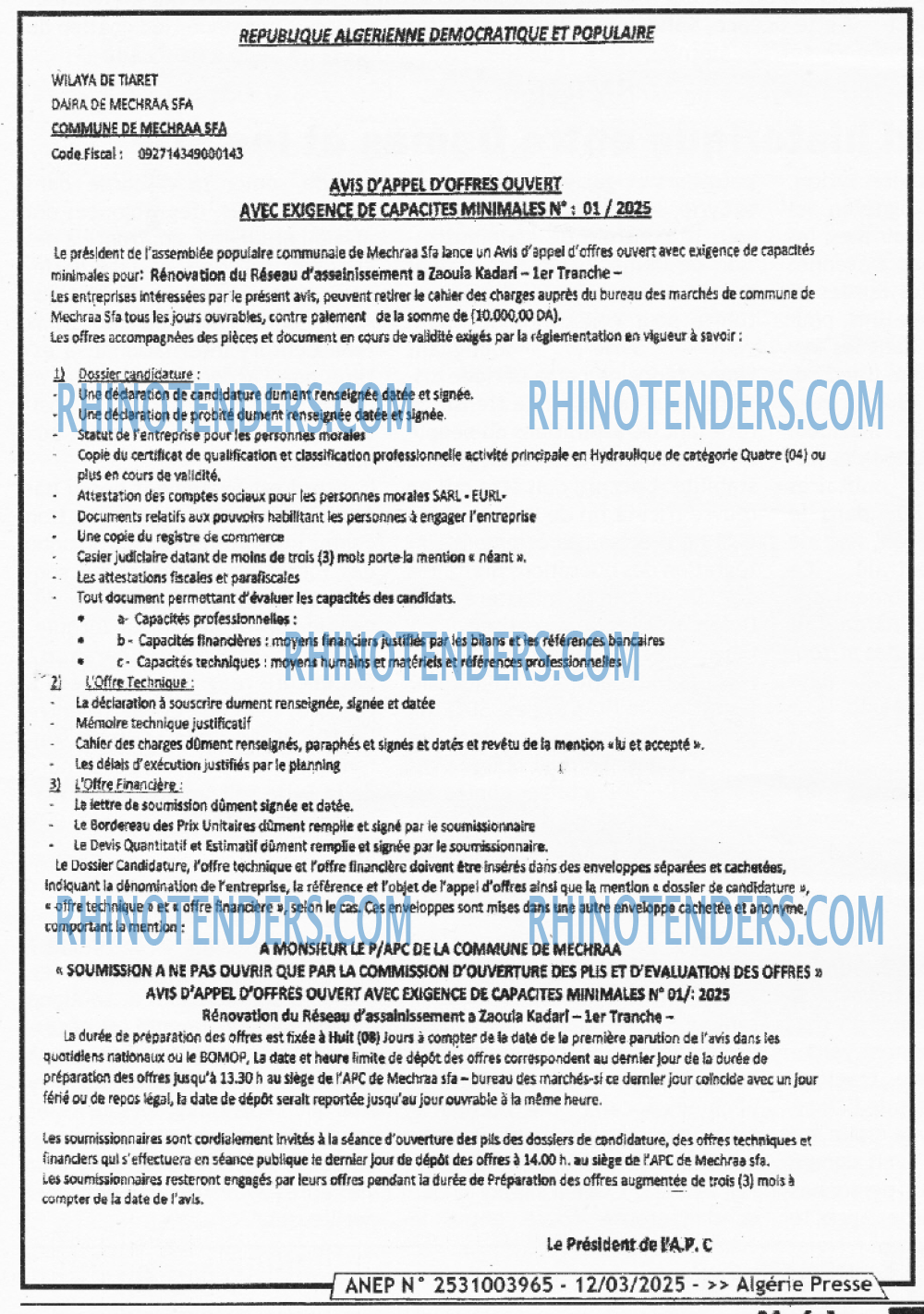 ALGERIE PRESSE
