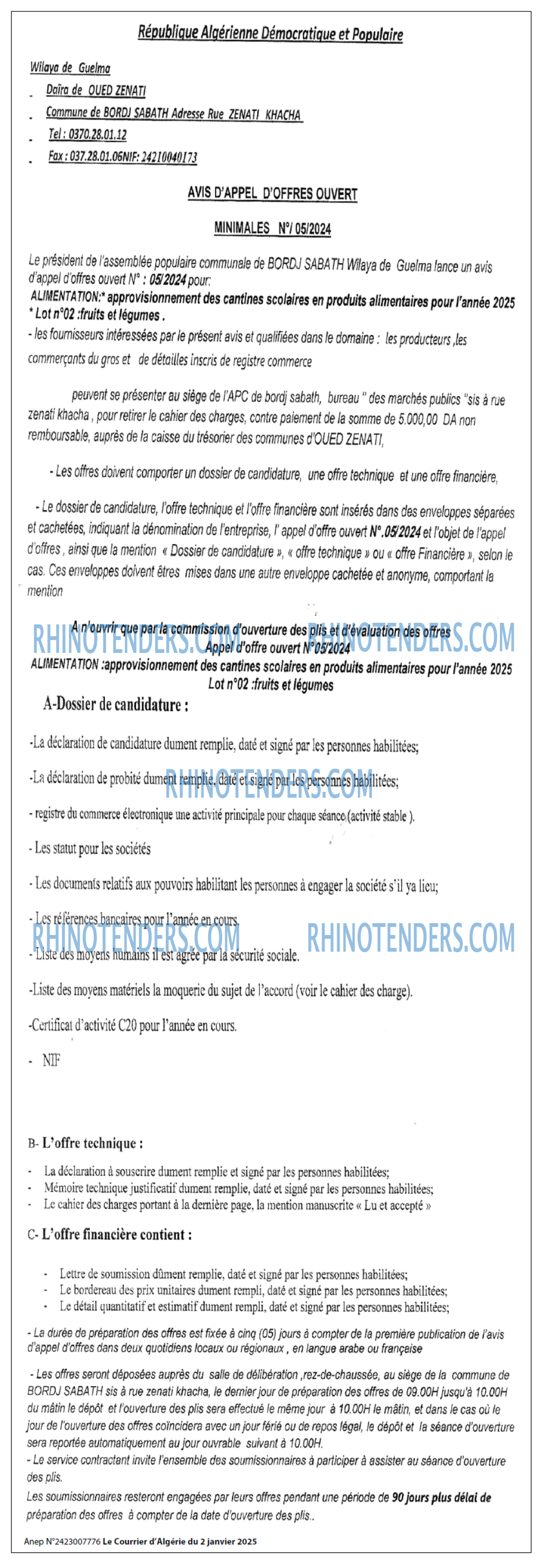 Le Courrier d'Algerie