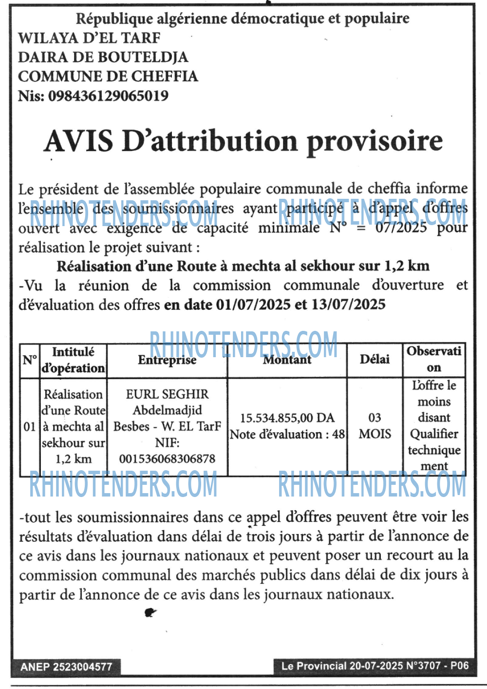 LE PROVINCIAL