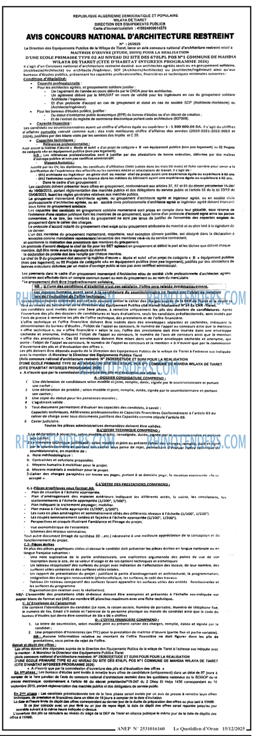 Le Quotidien d'Oran