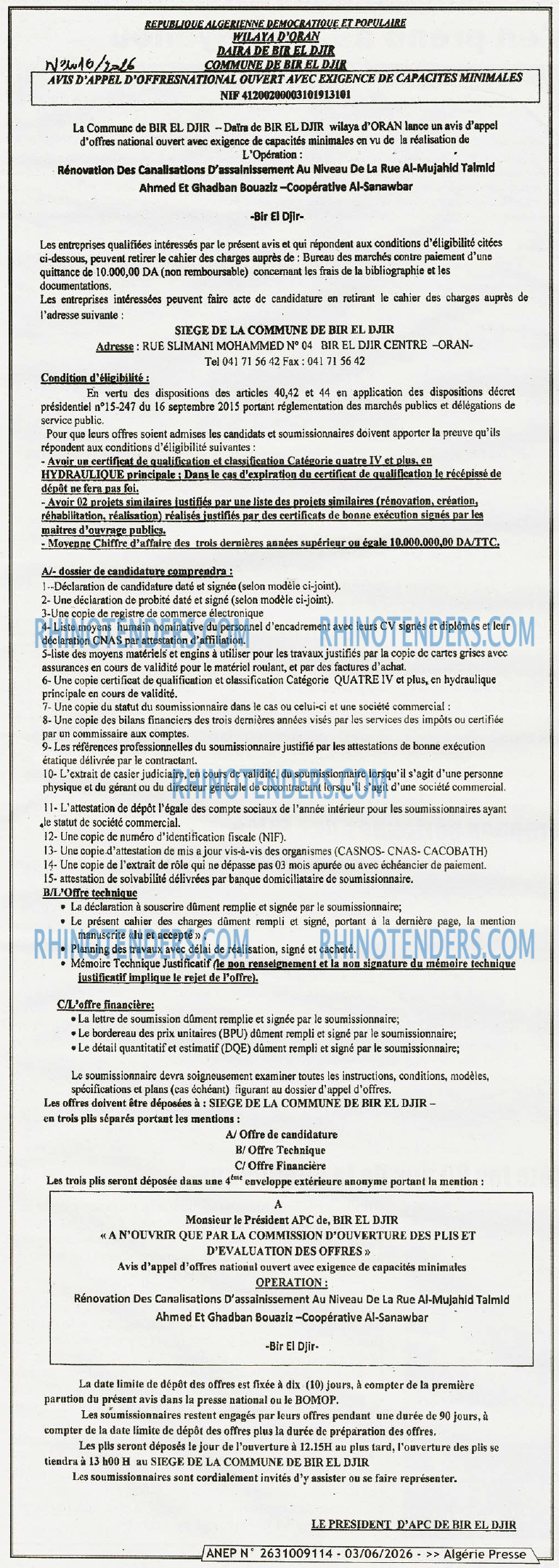 ALGERIE PRESSE