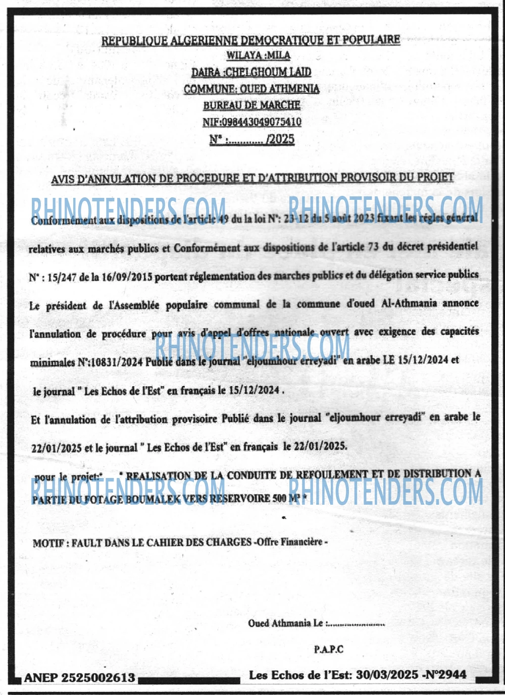 Les Echos de l'Est