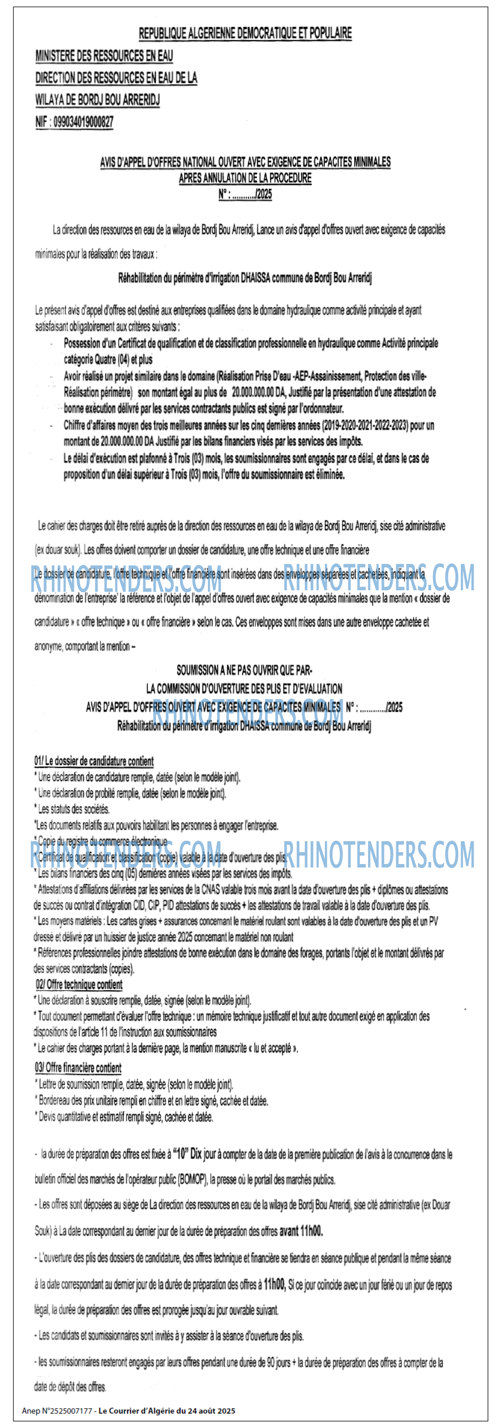 Le Courrier d'Algerie