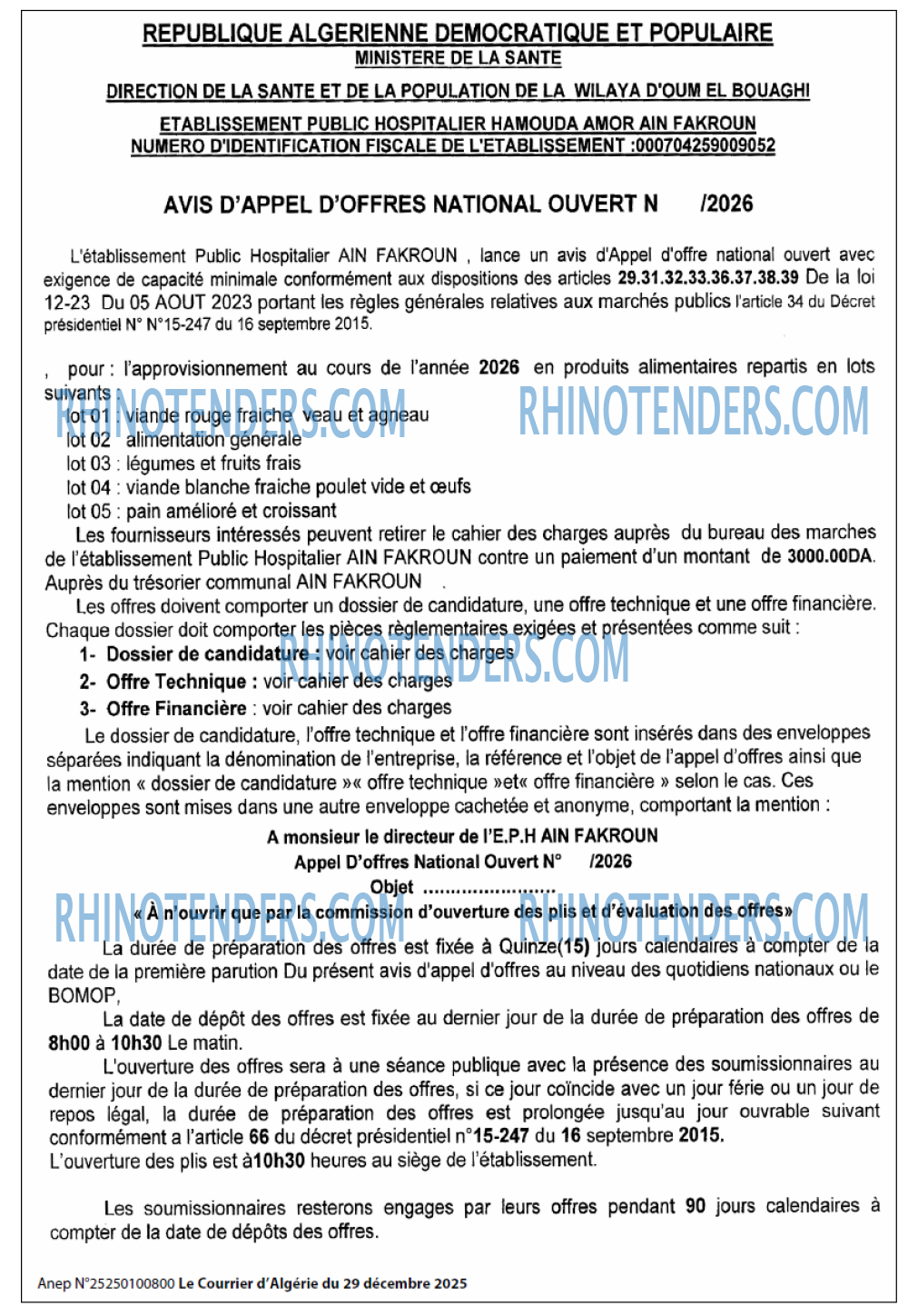 Le Courrier d'Algerie