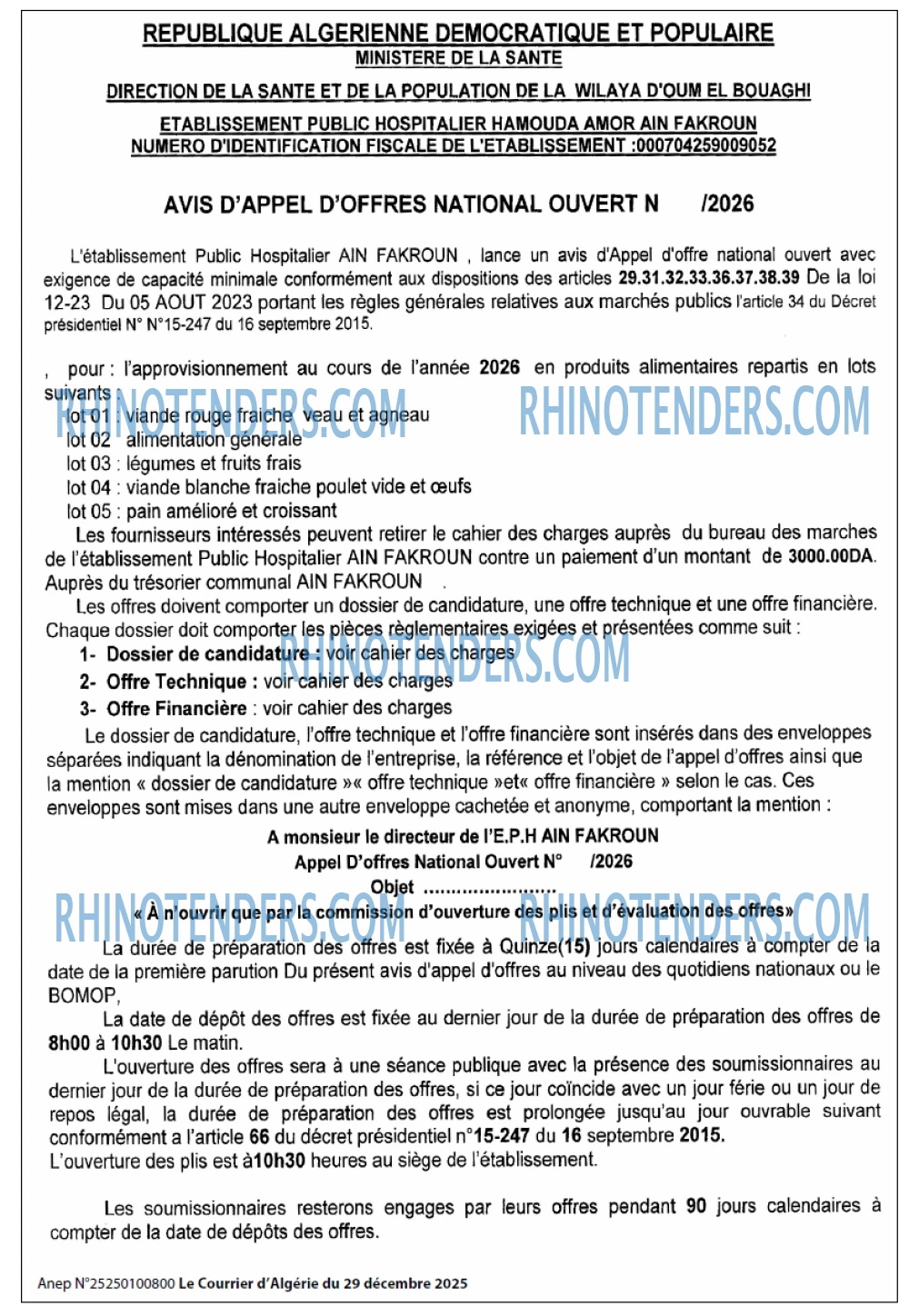 Le Courrier d'Algerie