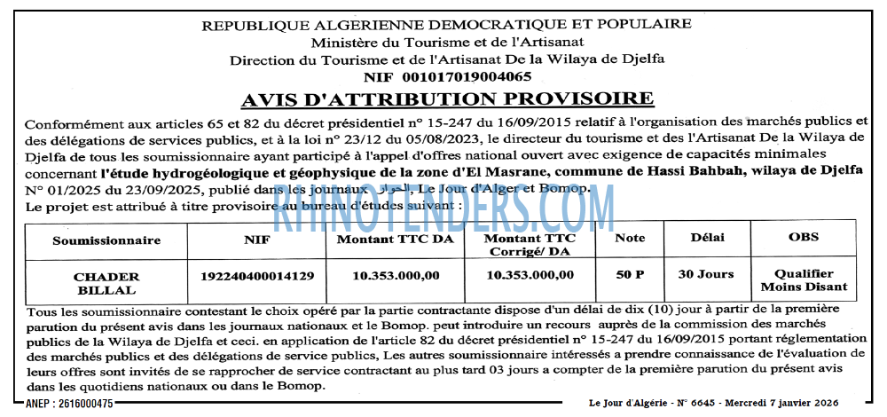 Le Jour d'Algérie