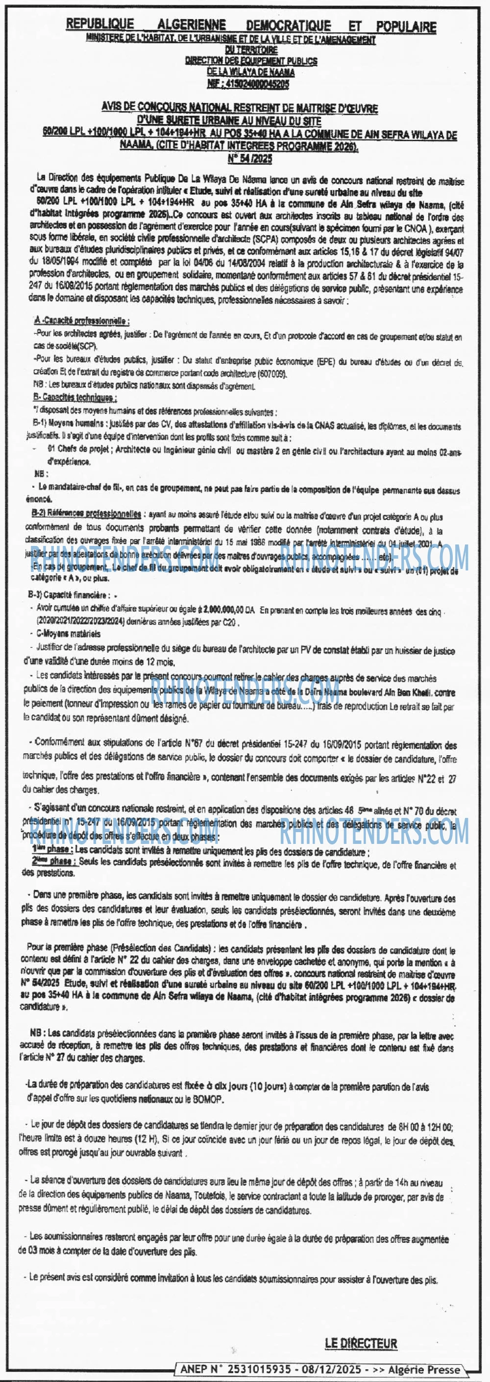 ALGERIE PRESSE