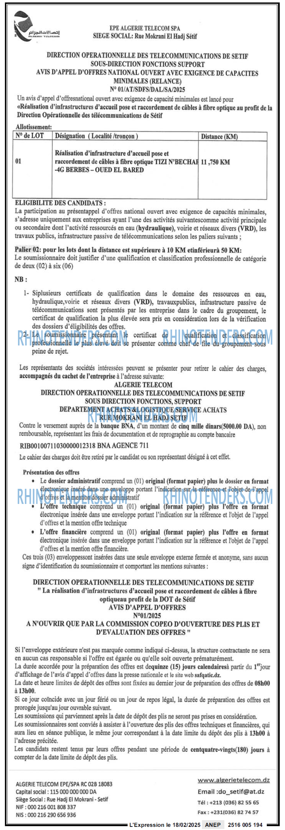 L'ECHO D'ALGERIE
