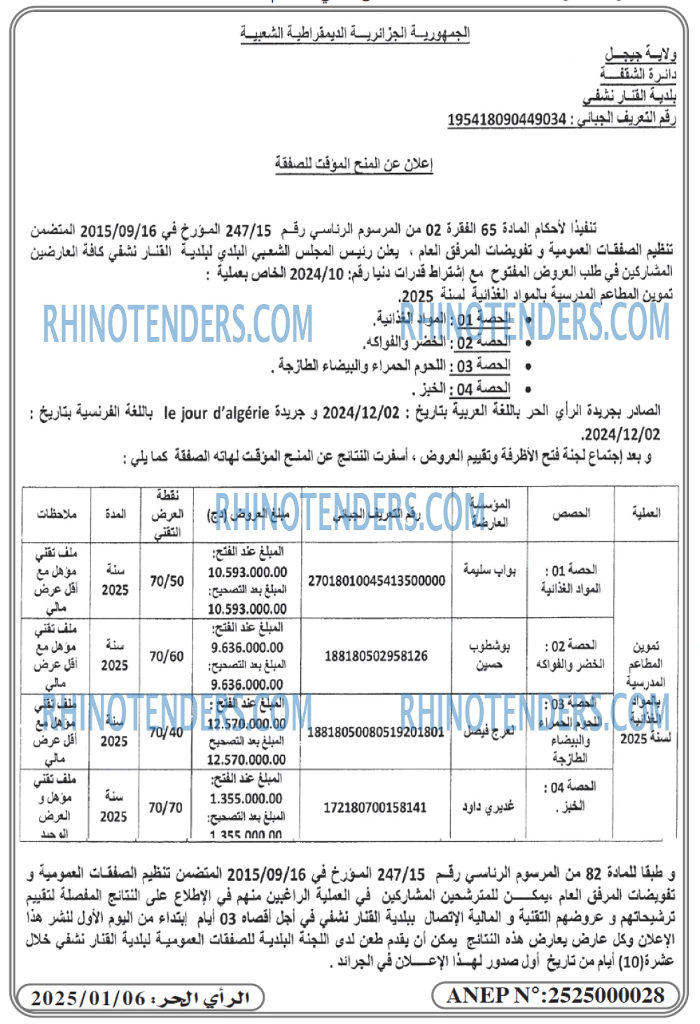 Rhinotenders
