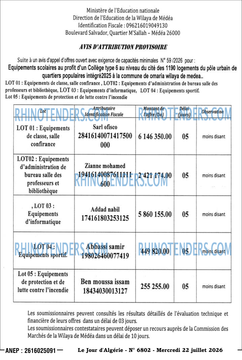 Le Jour d'Algérie
