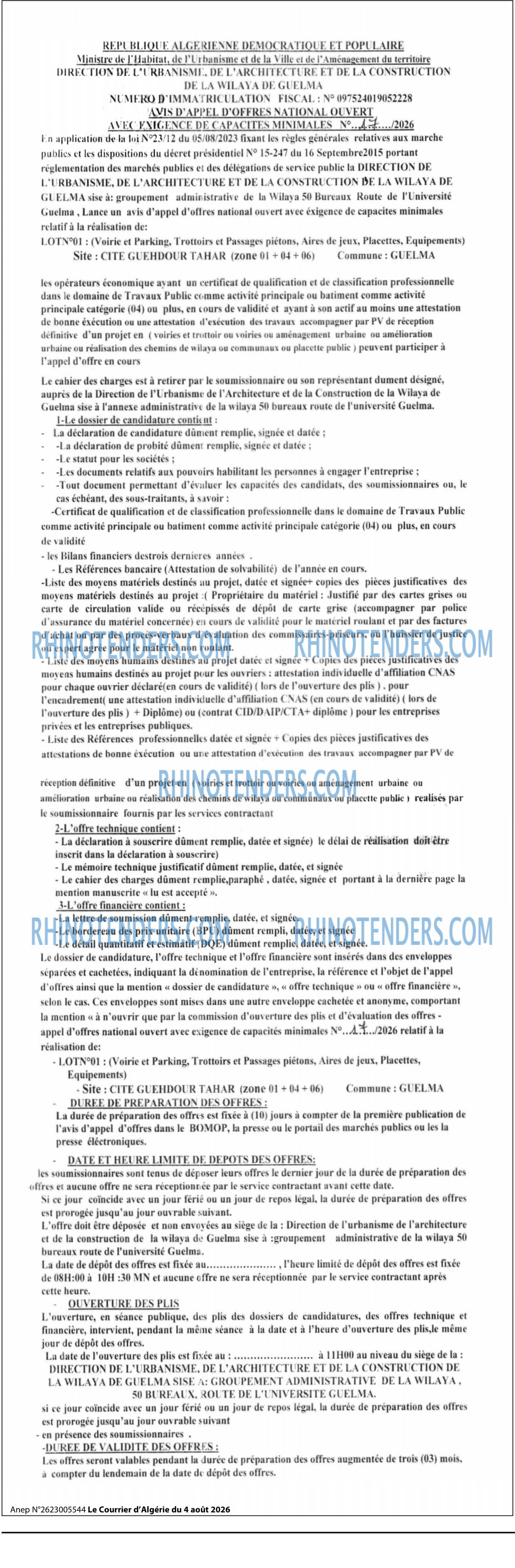 Le Courrier d'Algerie