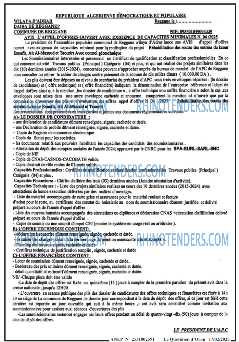 Le Quotidien d'Oran