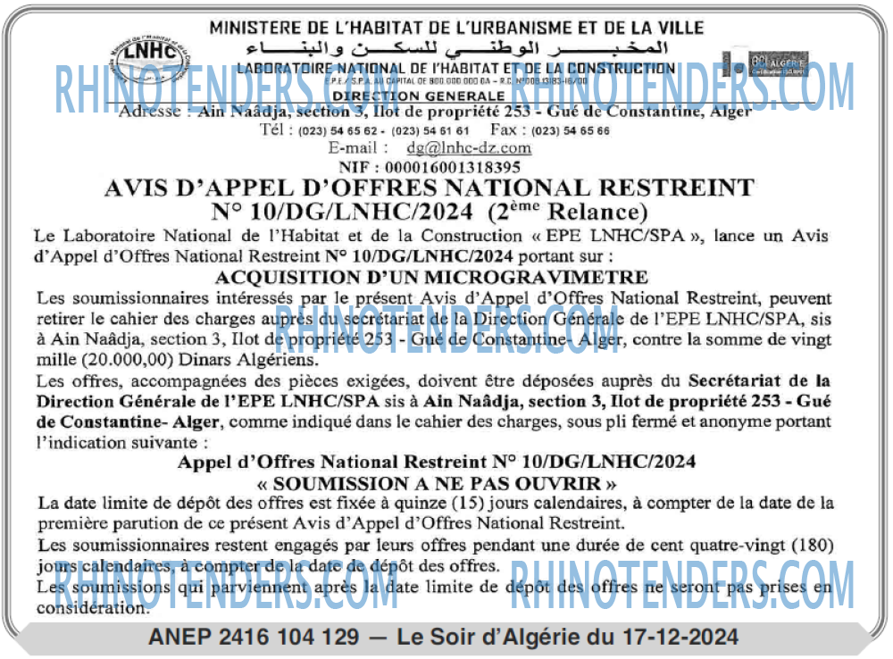 LE SOIR D'ALGERIE