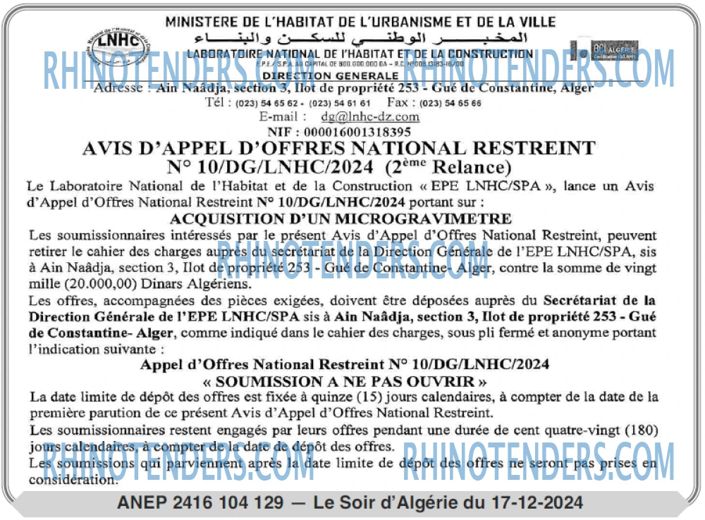 LE SOIR D'ALGERIE
