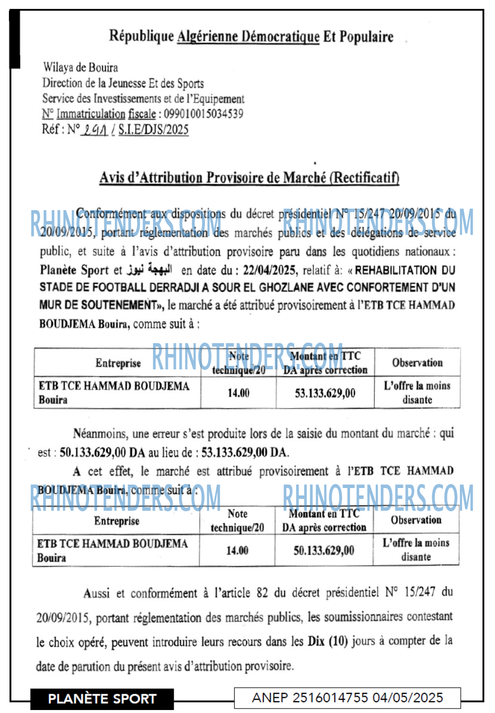 PLANETE SPORT