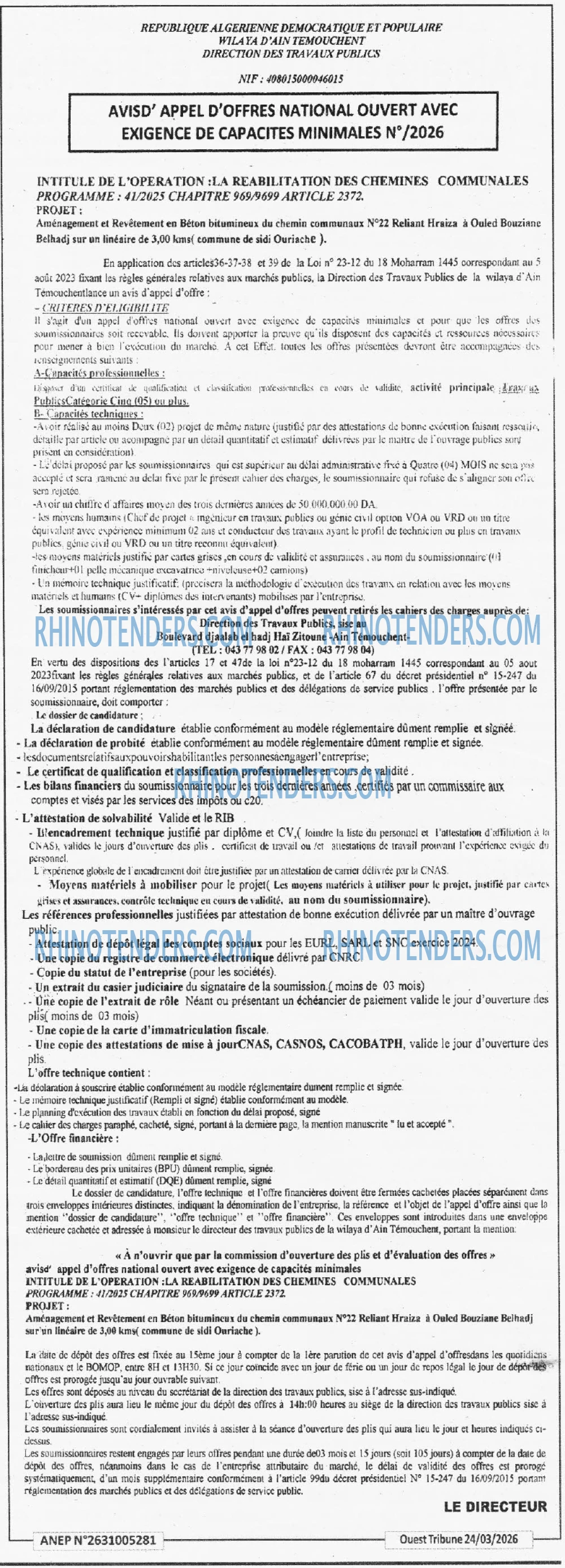 ouest TRIBUNE